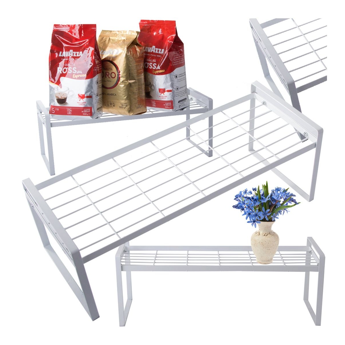 Kryddhylla metall, 1 våning, 51,5 cm