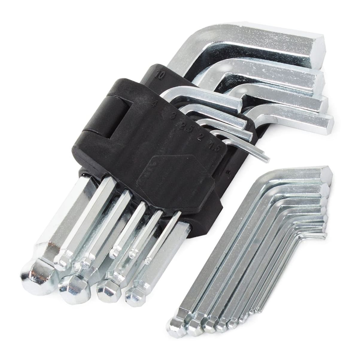 Kullagernycklar, 9-delars set, 1,5-10 mm