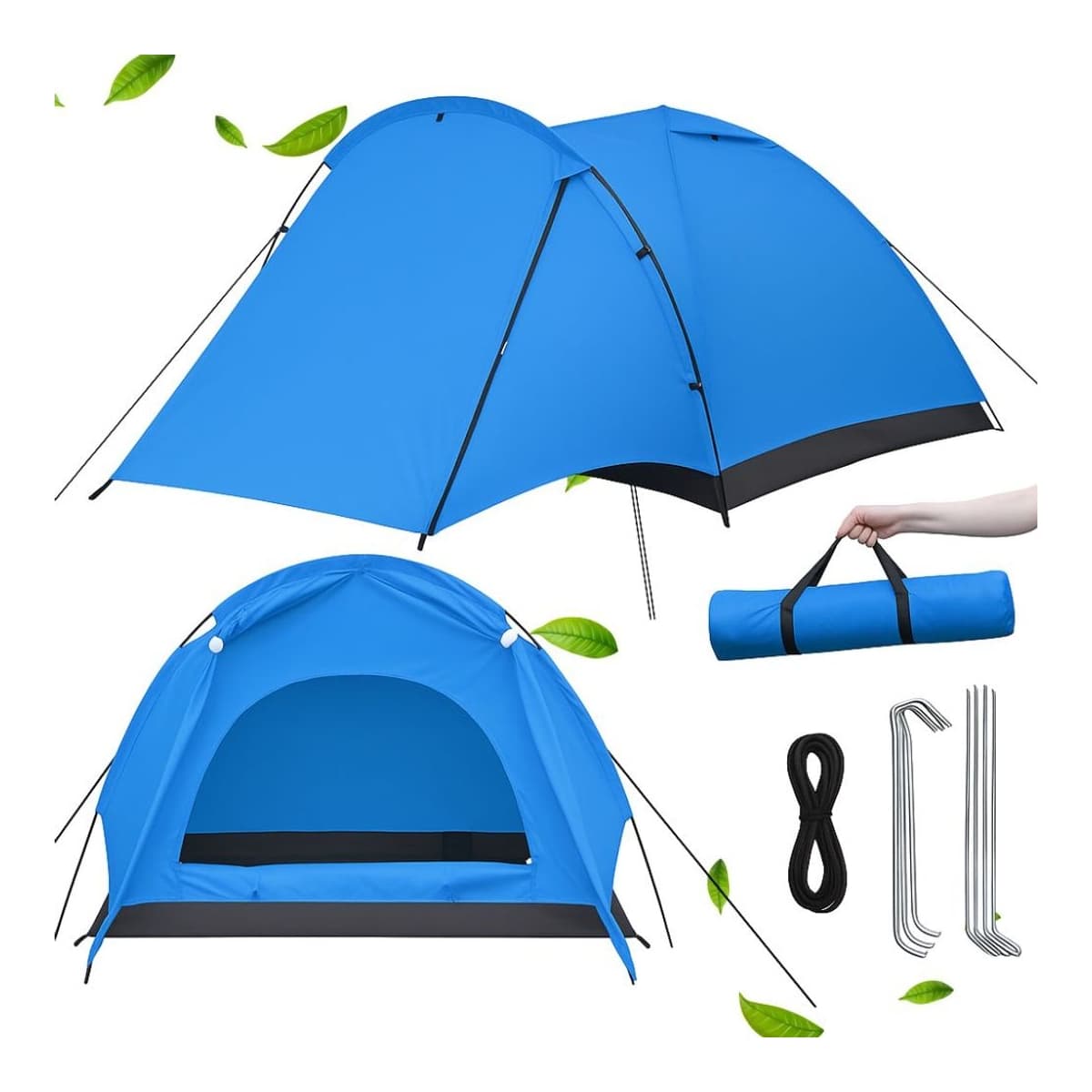 Kuppeltält för 2 personer med myggskydd