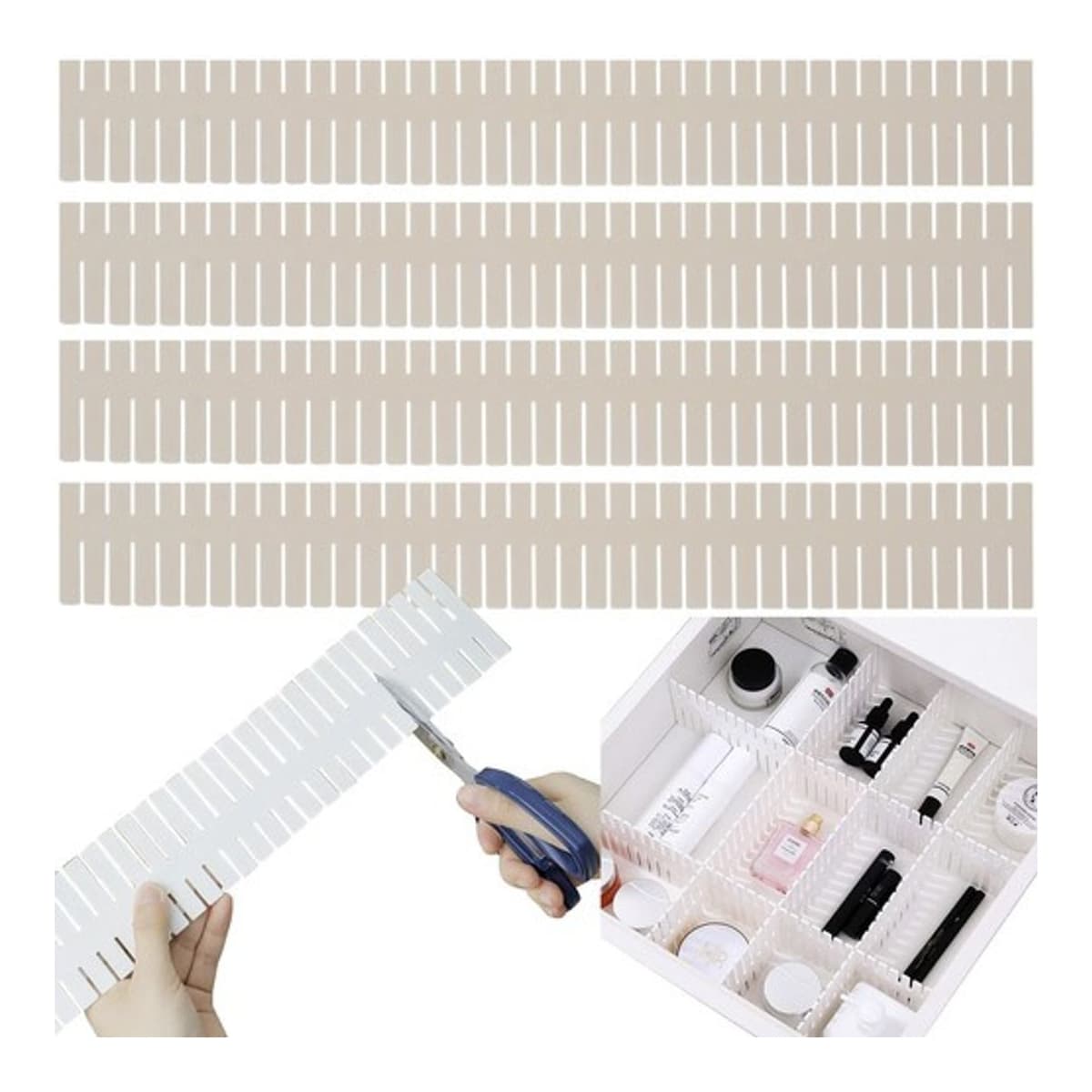 Lådavdelare, justerbar 4-pack 46 cm