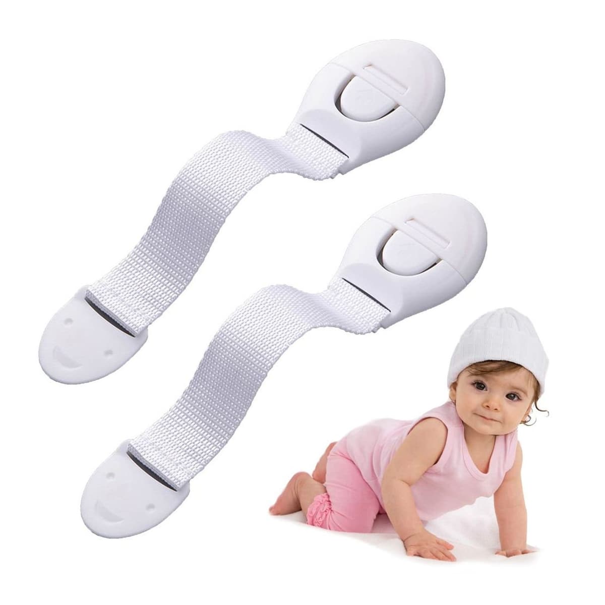 Låsspärr för lådor och skåp, 2-pack