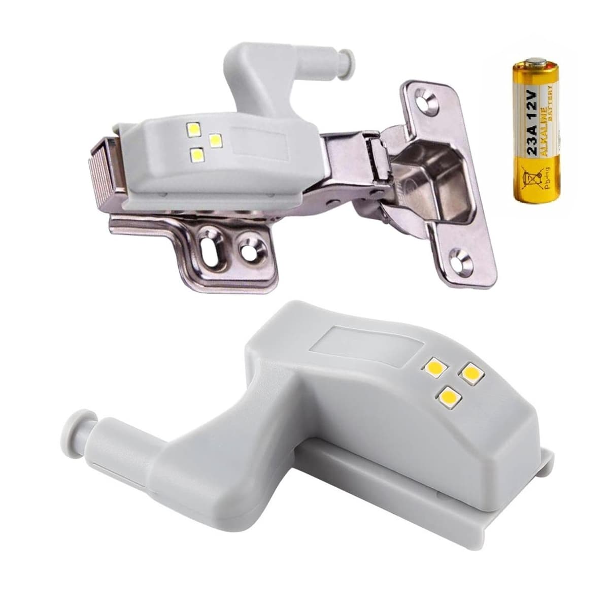 LED-lampa för skåpluckor, 3 dioder, 6,7 cm