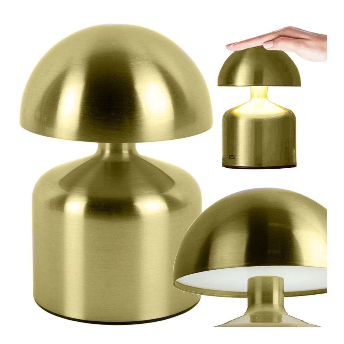 LED-nattlampa trådlös med touch, 3 lägen