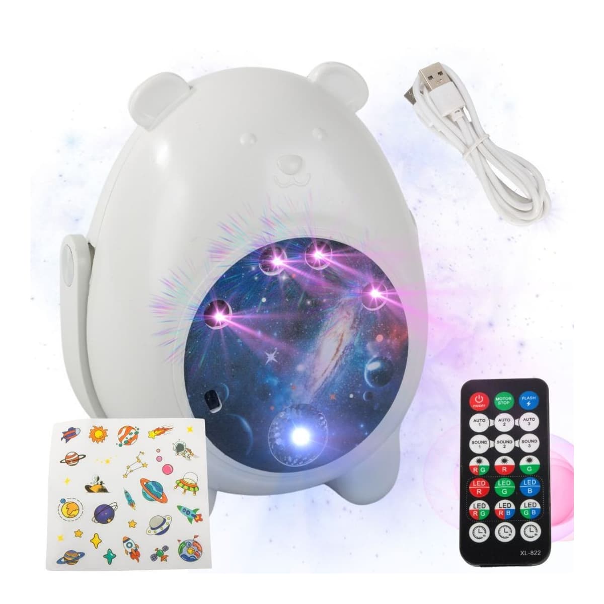 LED-projektor björn med fjärrkontroll