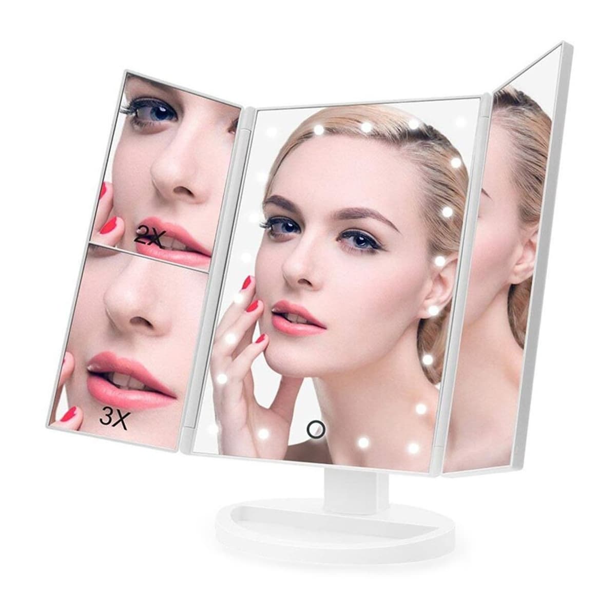 LED-sminkspegel med förstoring, 22 lampor