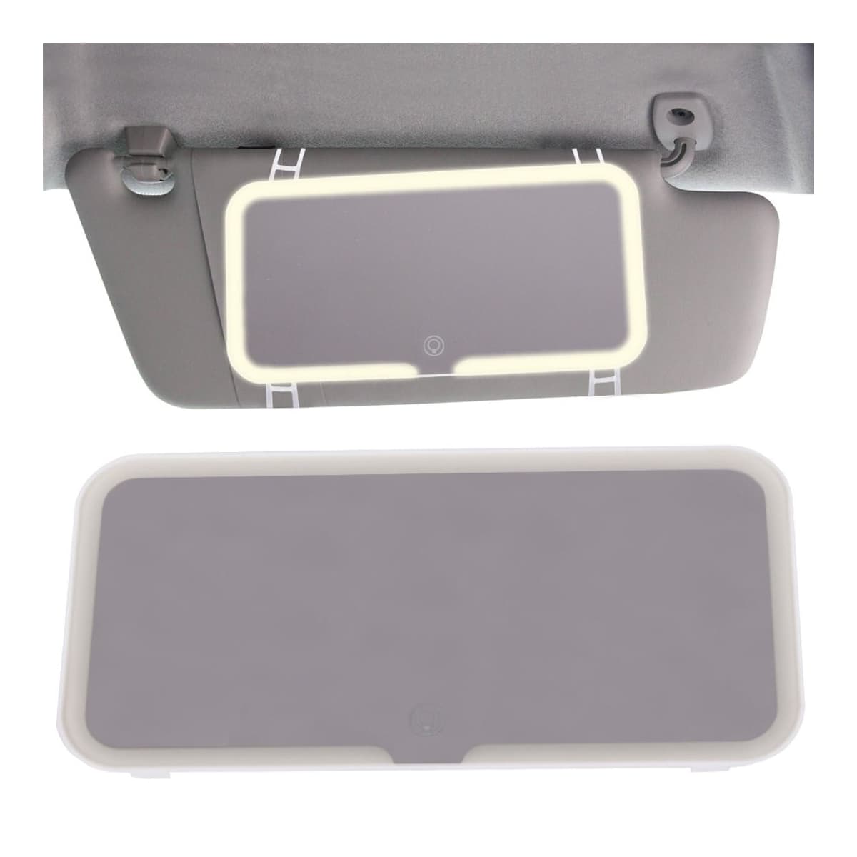 LED-spegel för bilens solskydd