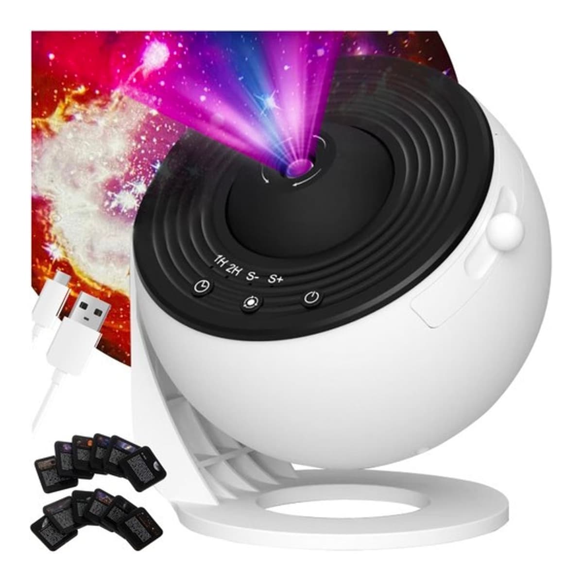 LED-stjärnprojektor 13 mönster timer USB-C
