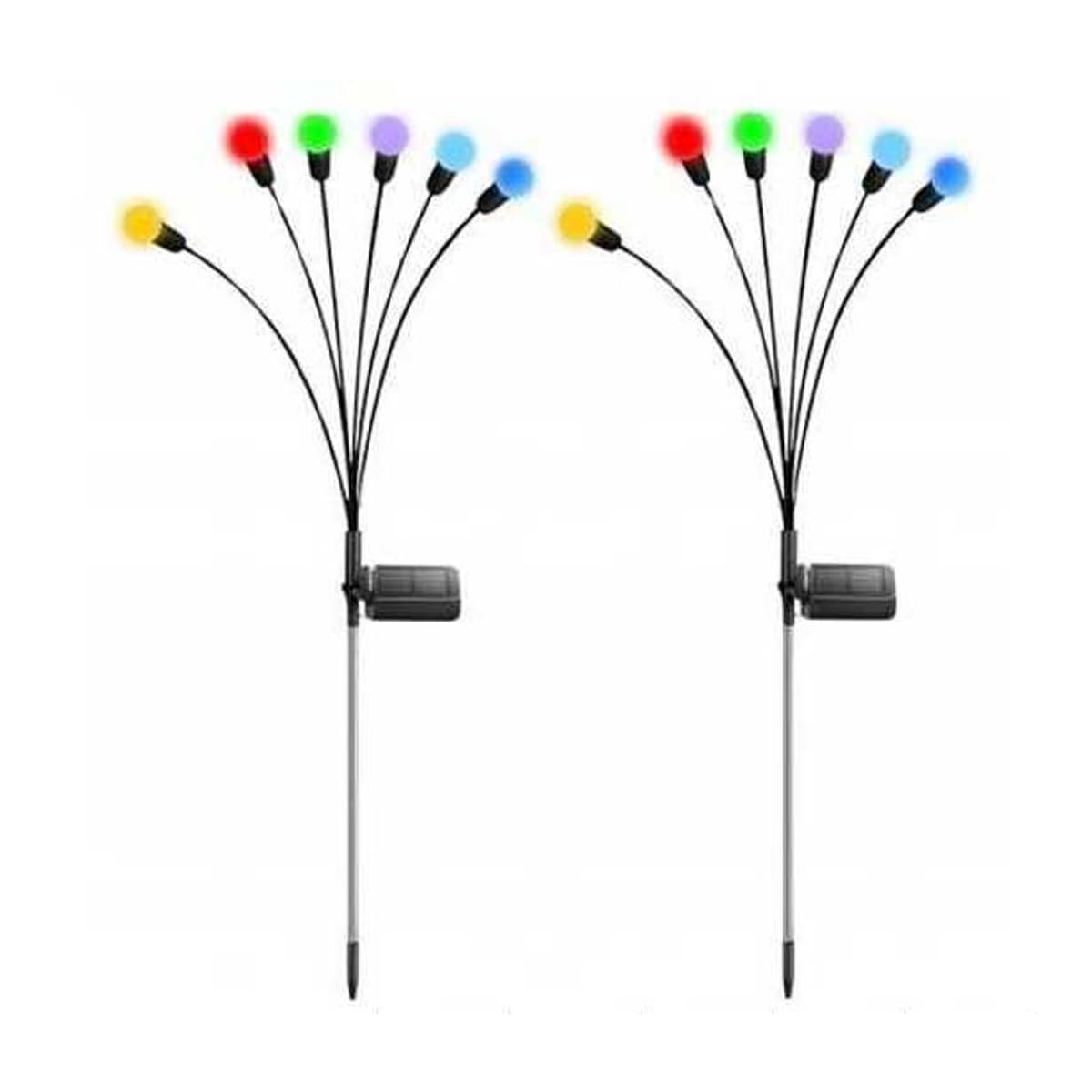 LED-trädgårdslampa RGB, 70 cm, 2-pack