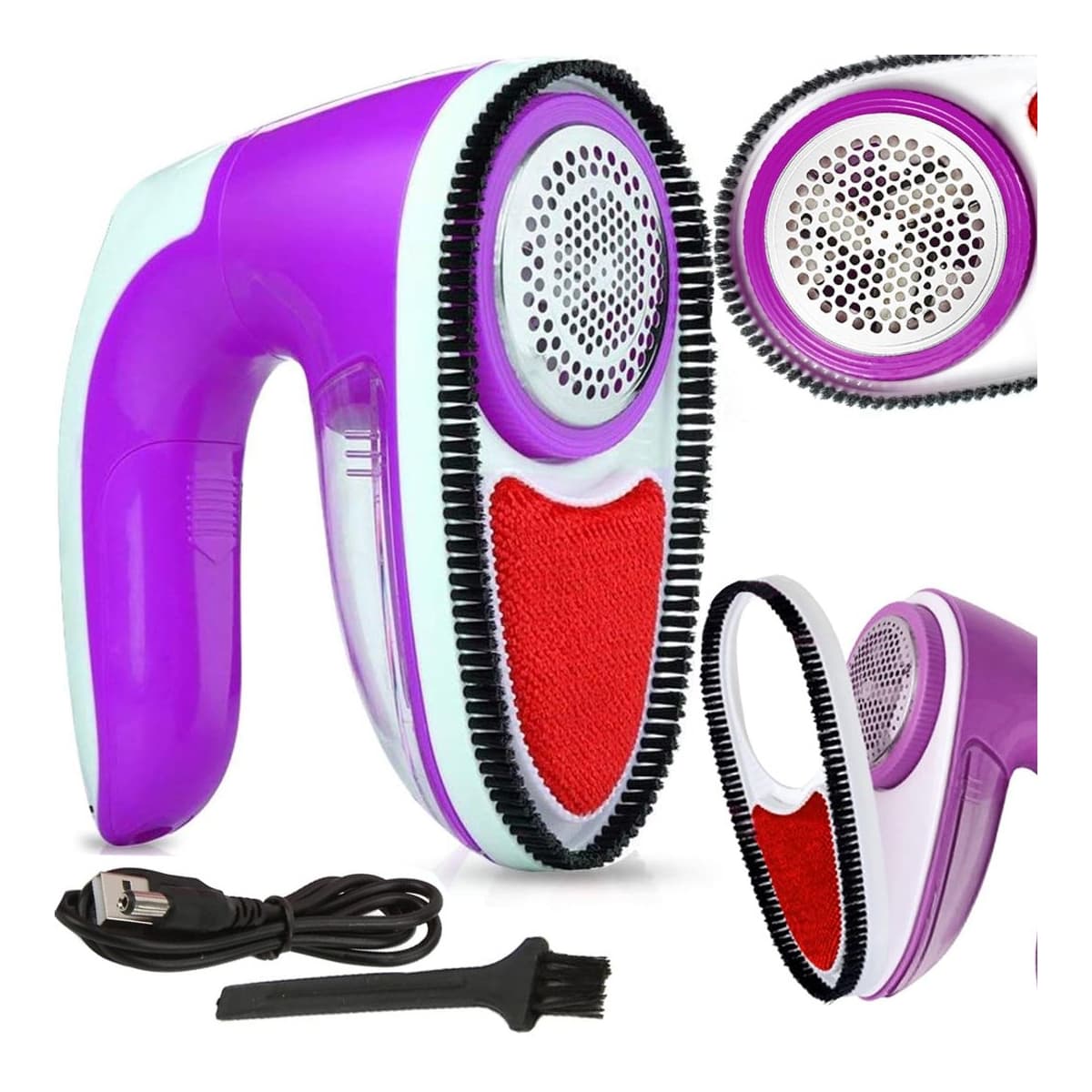 Luddborste USB-laddbar med ställ, 5W