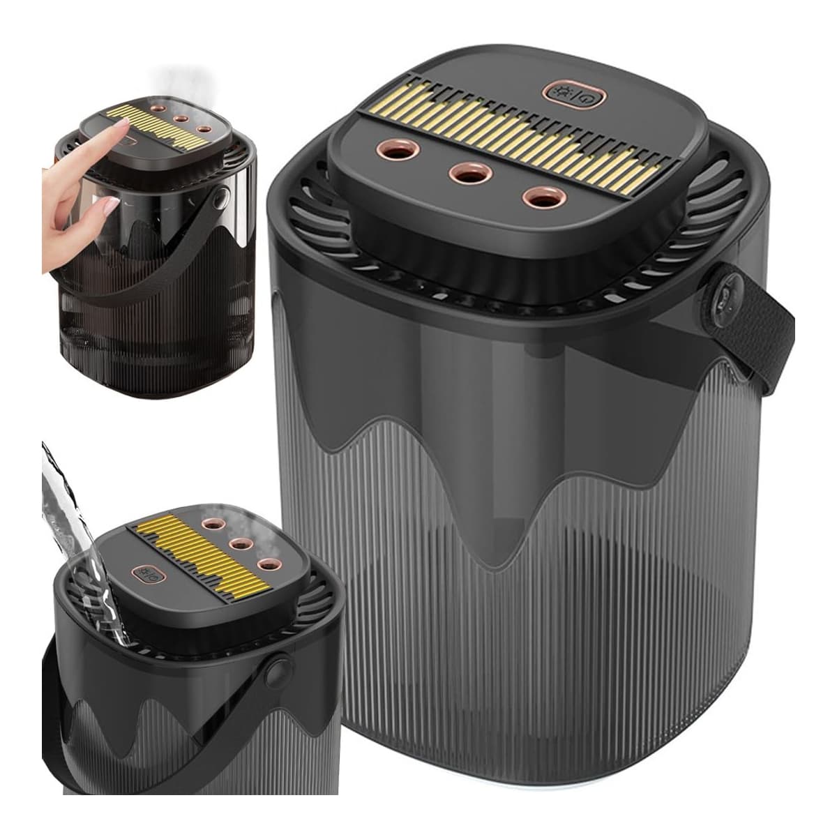 Luftfuktare med aromaterapi, 3000 ml, USB