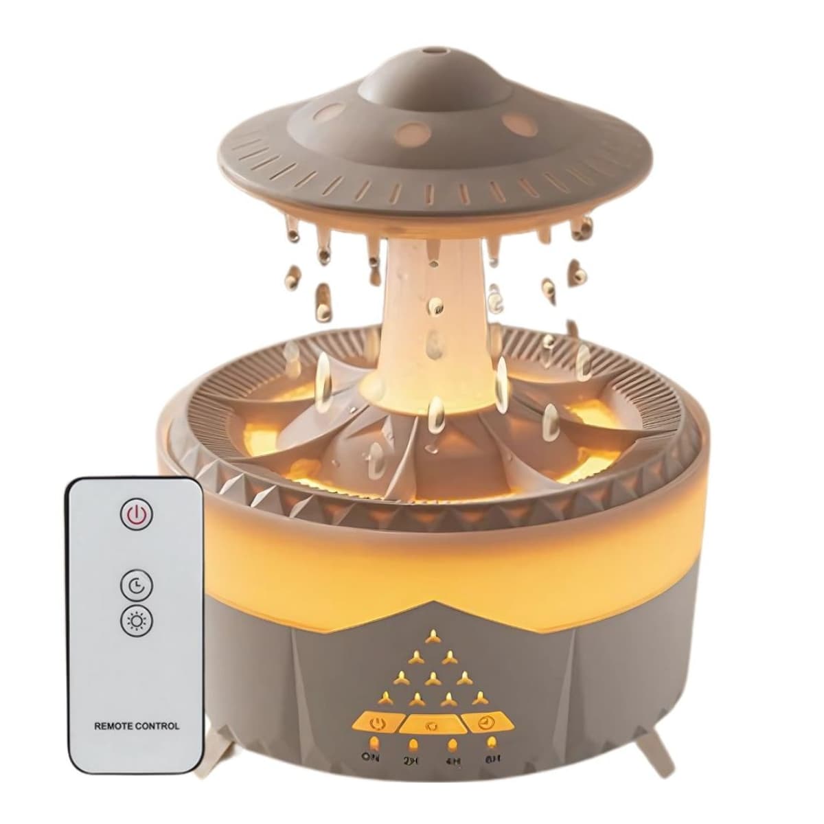 Luftfuktare med aromaterapi, UFO-design, 350 ml