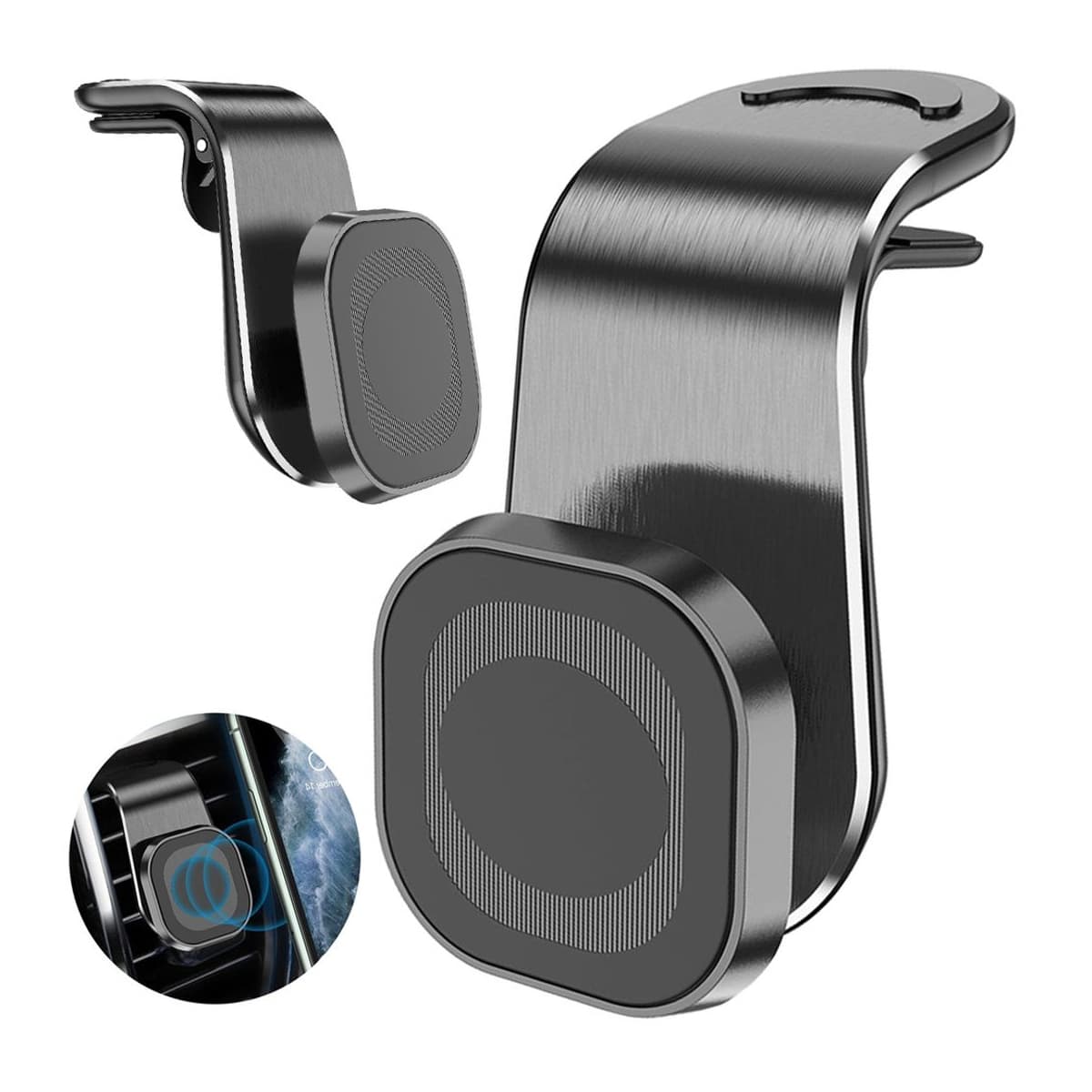 Magnetisk bilhållare för ventilationsgaller