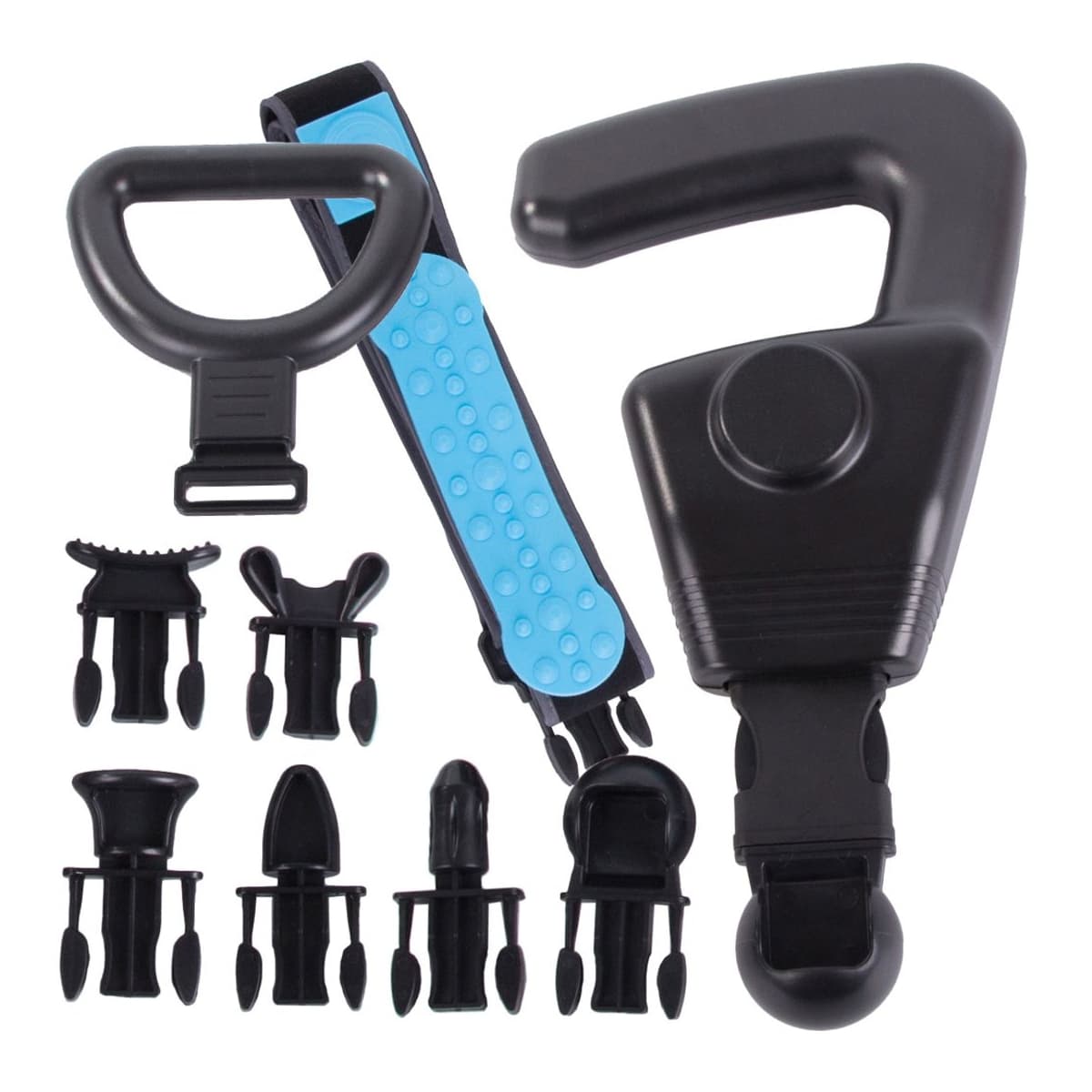 Massagepistol med 6 olika munstycken