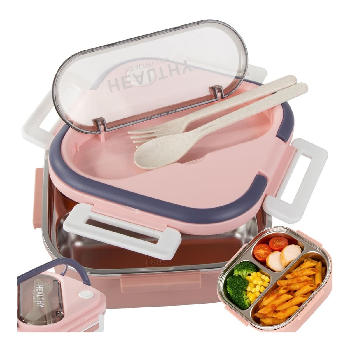 Matlåda med fack, 1000 ml, mikrovågssäker