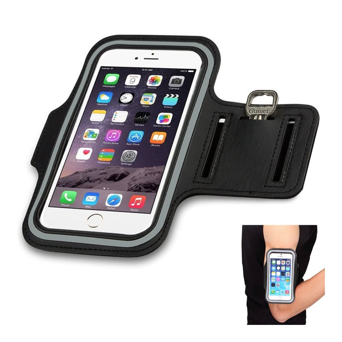 Mobilarmband för löpning, 27-40 cm omkrets