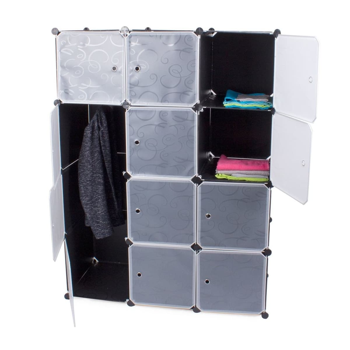 Modulgarderob 12 segment, 144x110 cm