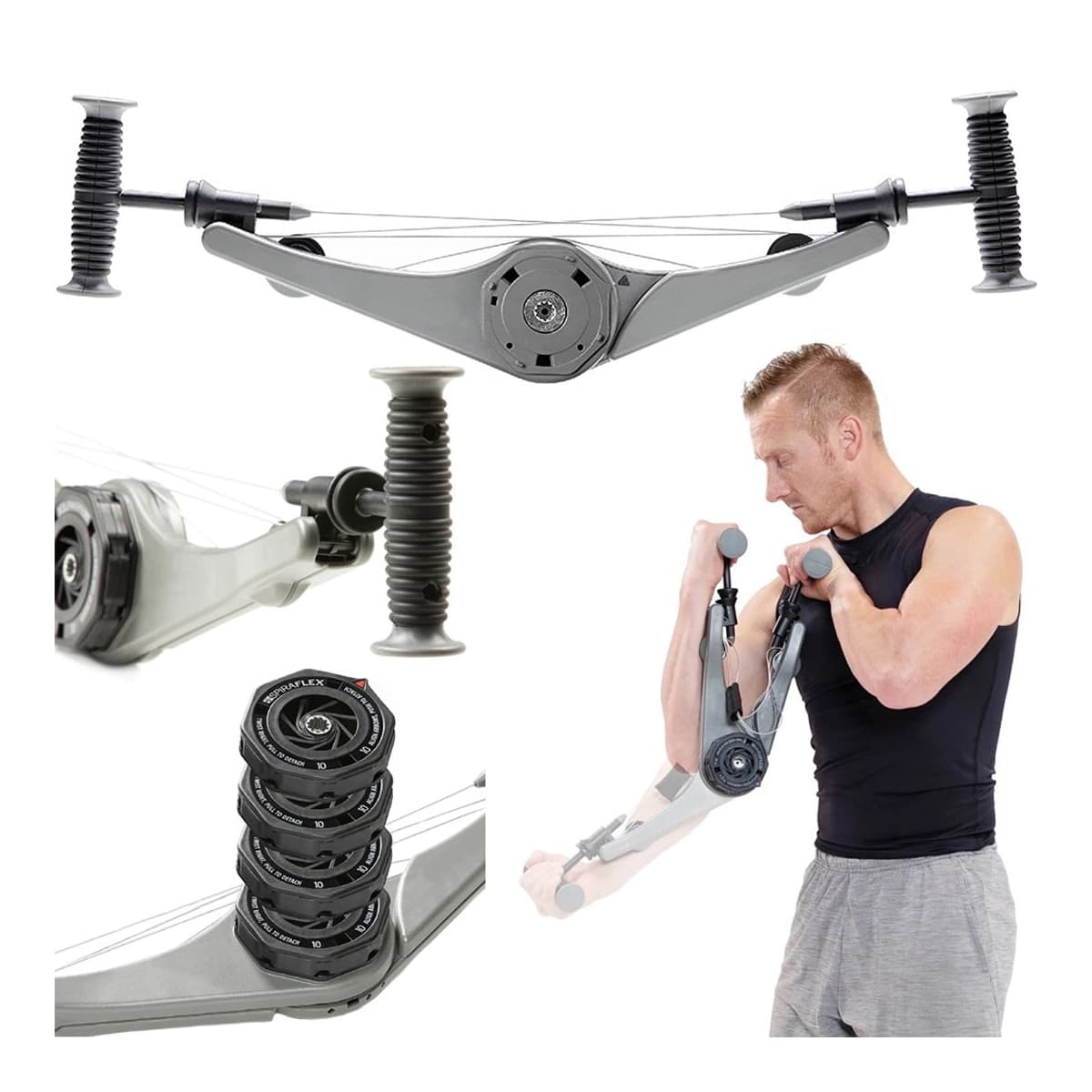 Motståndstränare med 4 viktnivåer, 65 cm