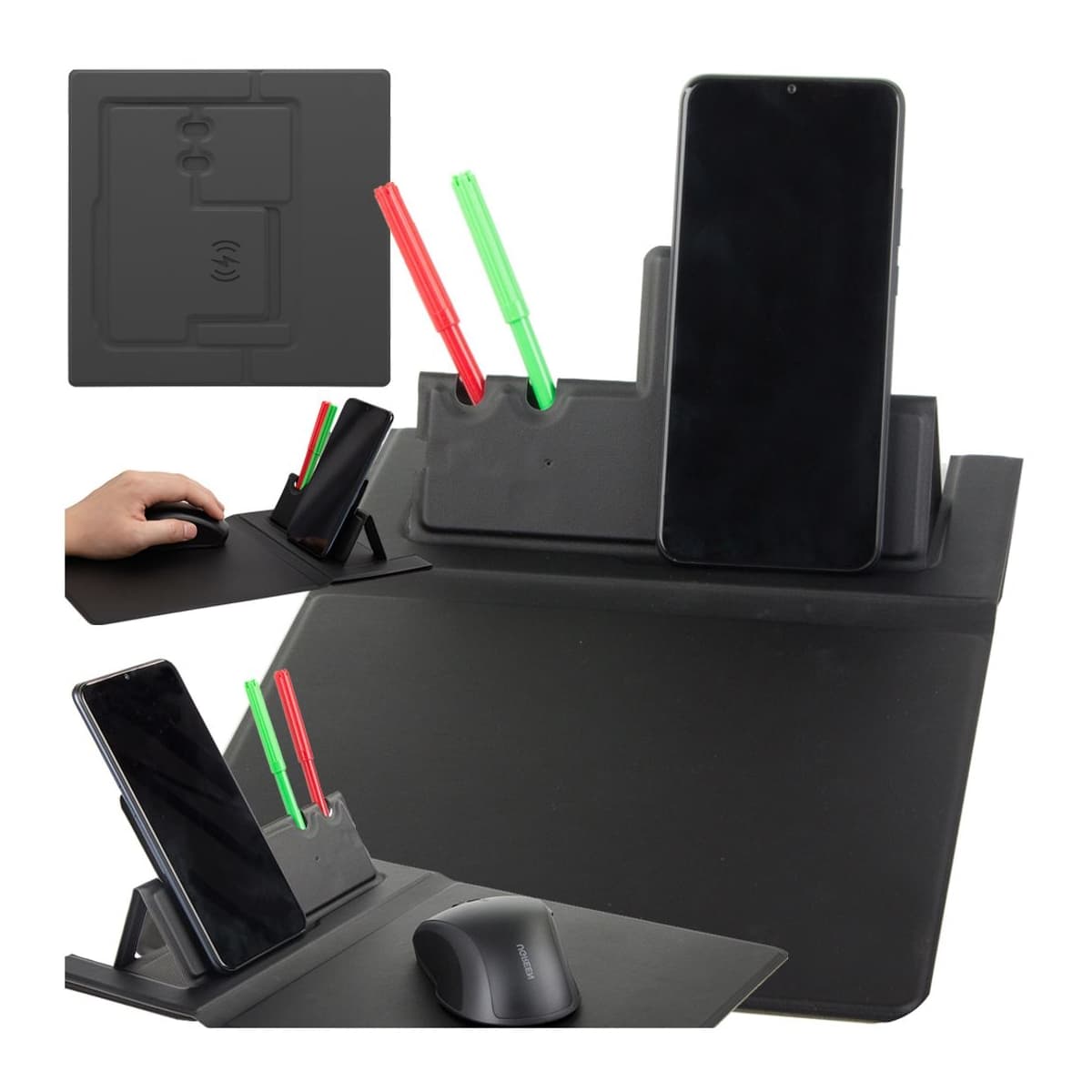 Musmatta med trådlös laddare 32x22,5 cm