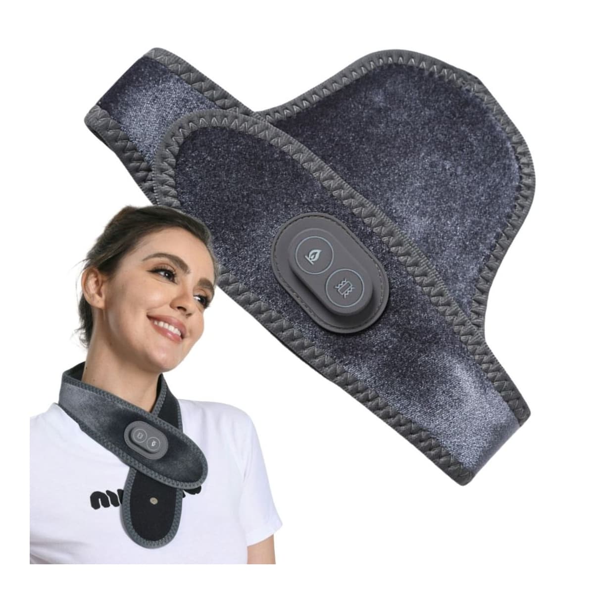 Nackmassager med värme och USB-C