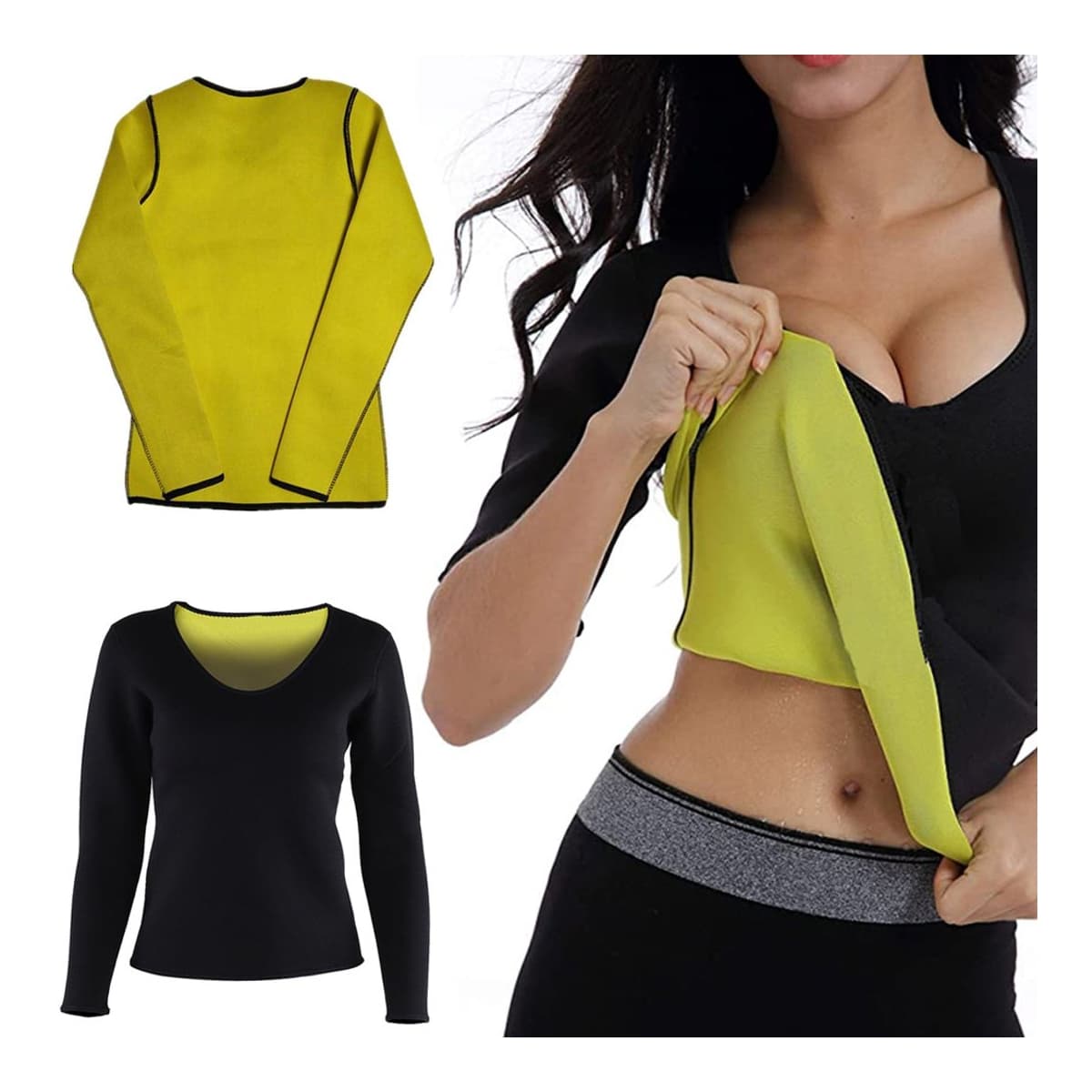 Neopren träningstopp långärmad, storlek L