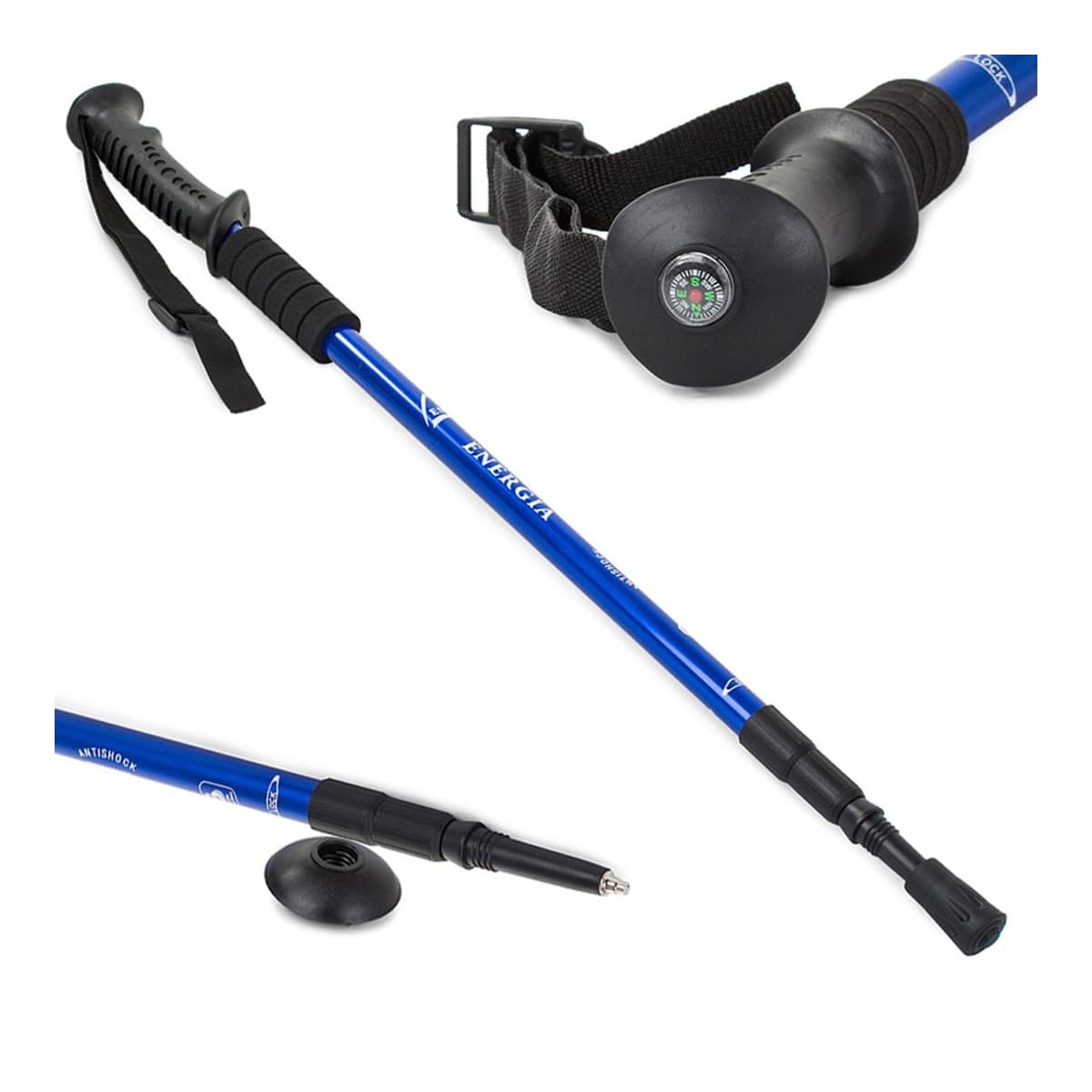 Nordic walking-stav, 3-delad, 64-135 cm