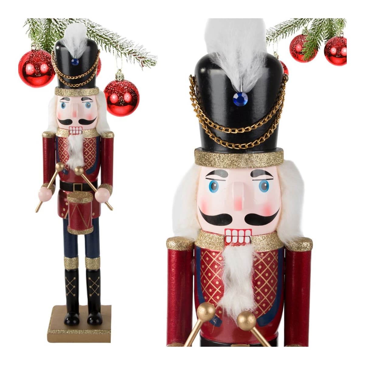 Nötknäppare soldat i trä, 50 cm