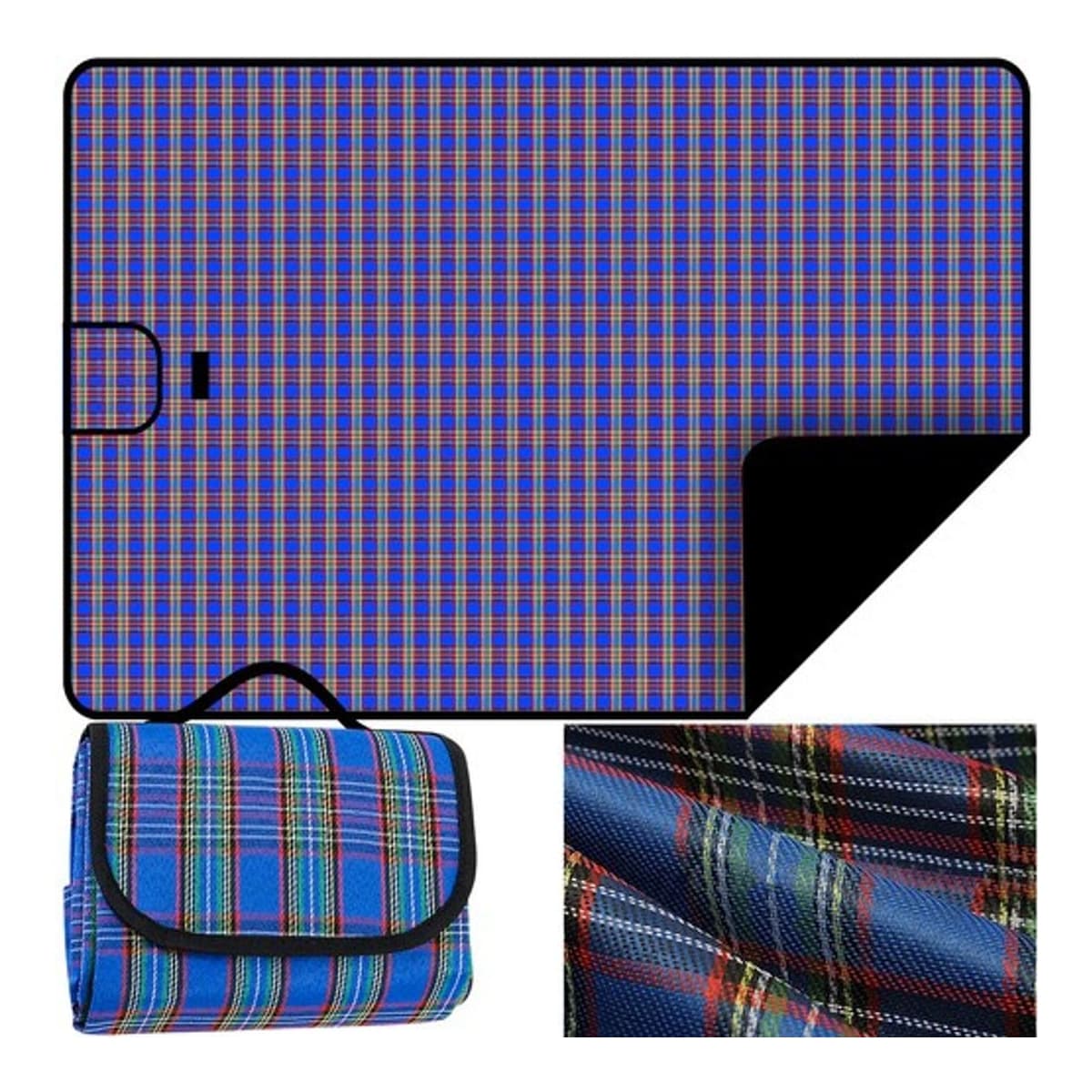 Picknickmatta vattentät 145x180 cm, blå