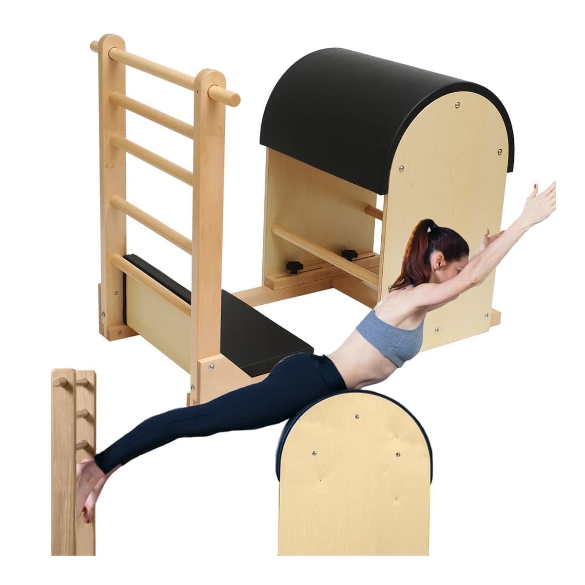 Pilates barrel, 109 x 98 x 58 cm