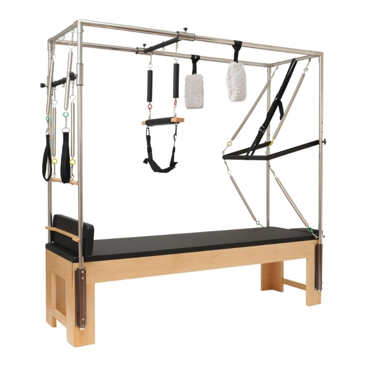 Pilates reformer-säng, 217x70 cm, rostfritt stål