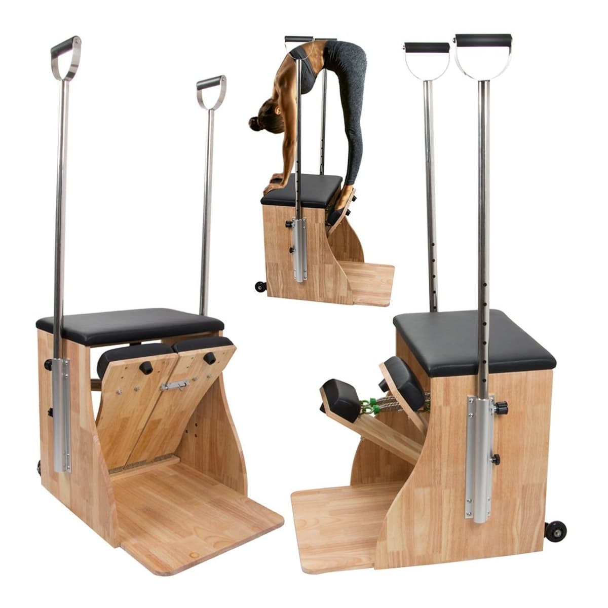 Pilatesstol med justerbar motståndsfunktion