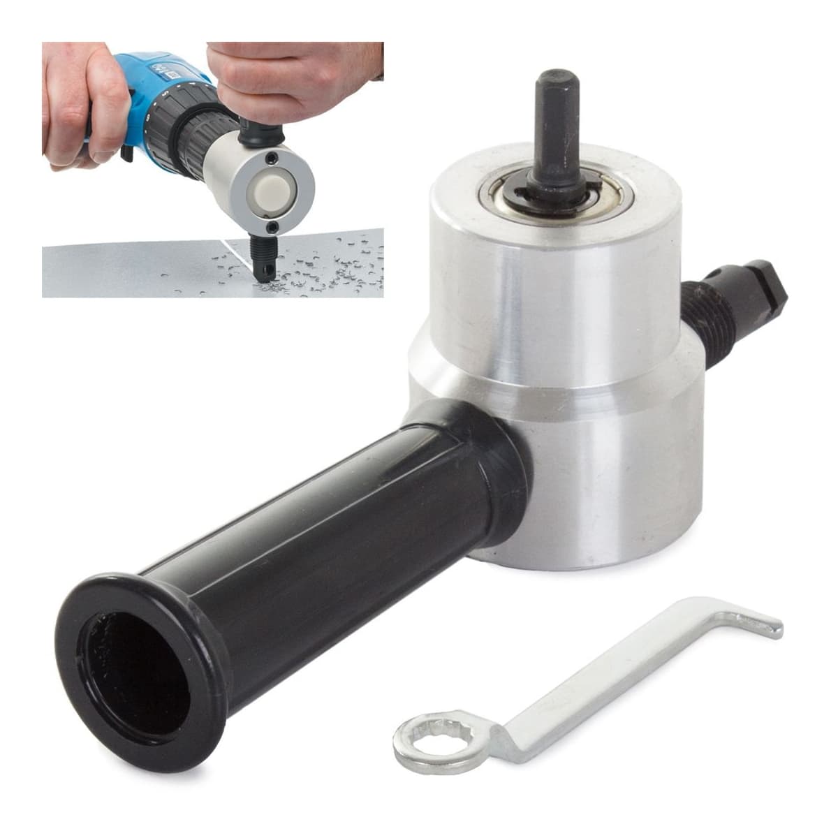 Plåtklippstillsats för borrmaskin, max 1,8 mm