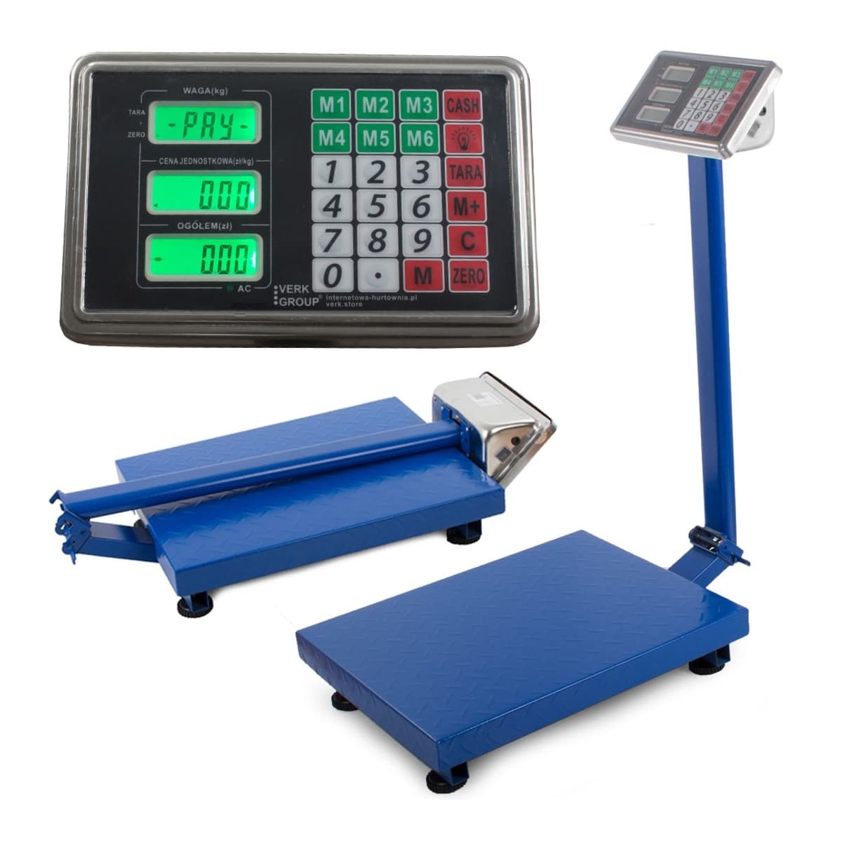 Plattformsvåg, 300 kg, LCD-display