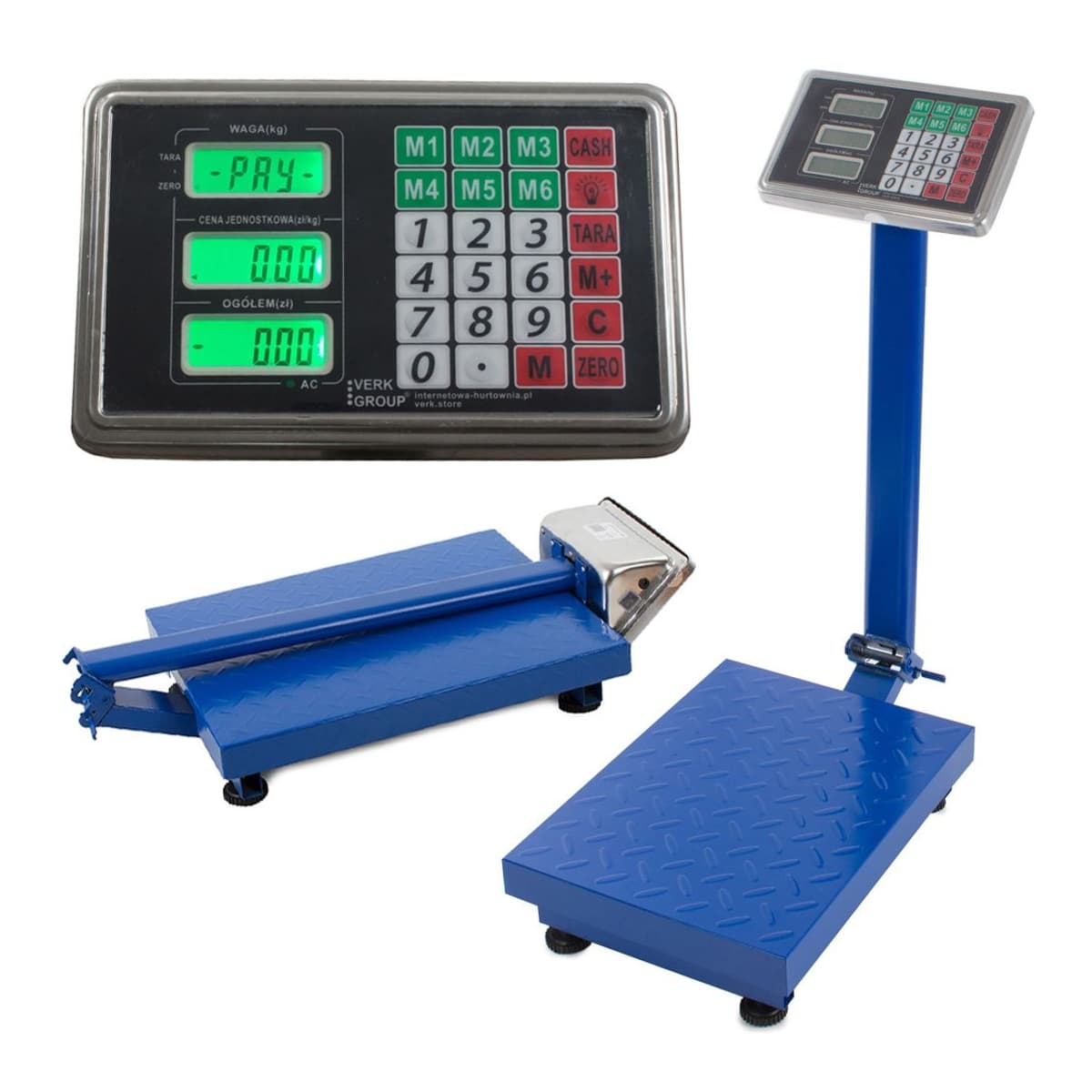 Plattformsvåg, digital, 100 kg, LCD