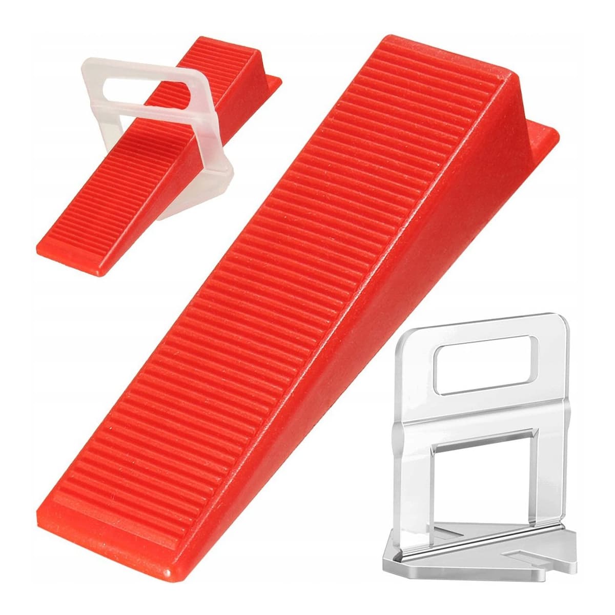 Plattläggningssystem, 100 clips + 100 kilar