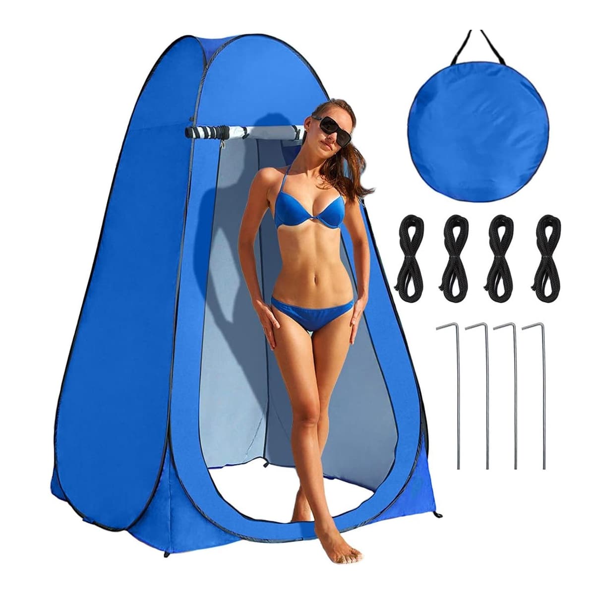 Pop-up dusch- och omkläднingstält, 120x120x190 cm