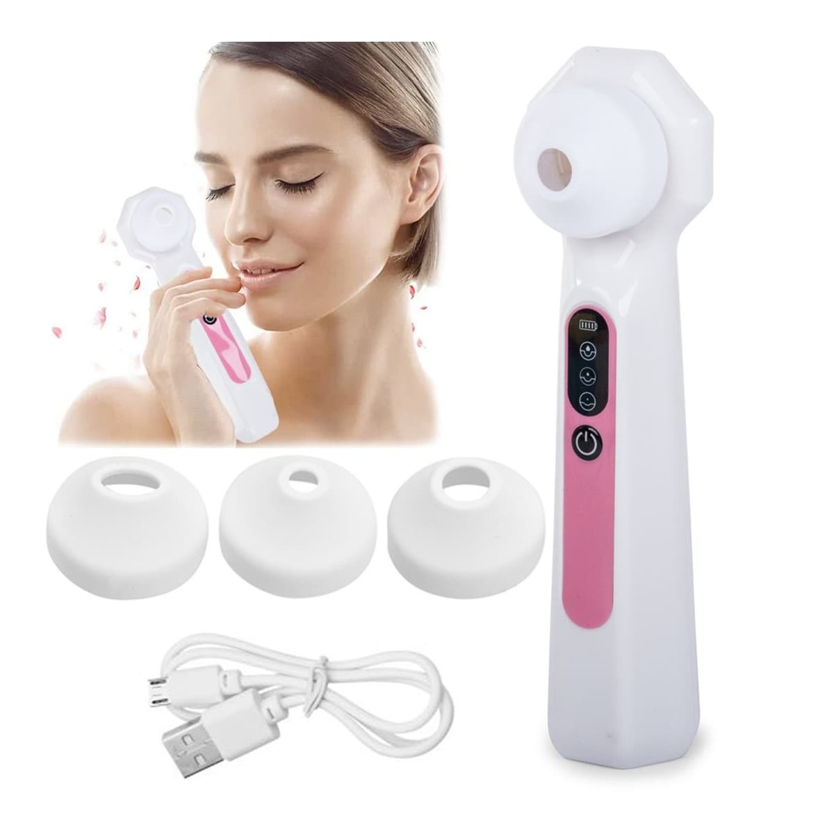 Pormaskinssugare med LED och förstoring