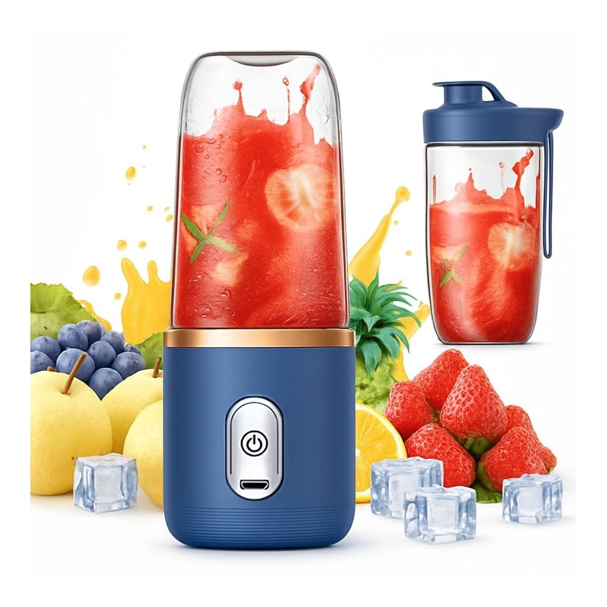 Portabel blender med USB-laddning, 400 ml