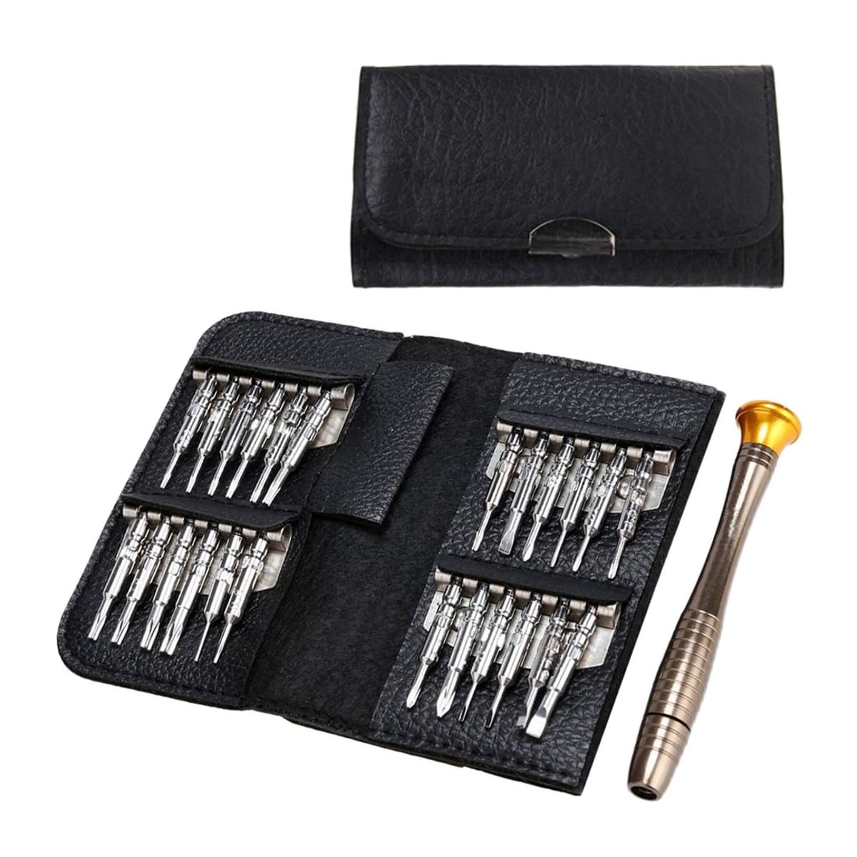 Precision skruvmejselset, magnetiskt, 25 delar