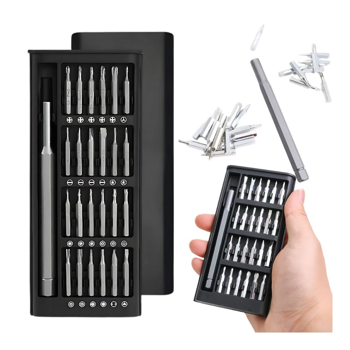 Precisionsskruvmejselset magnetiskt, 24 bits