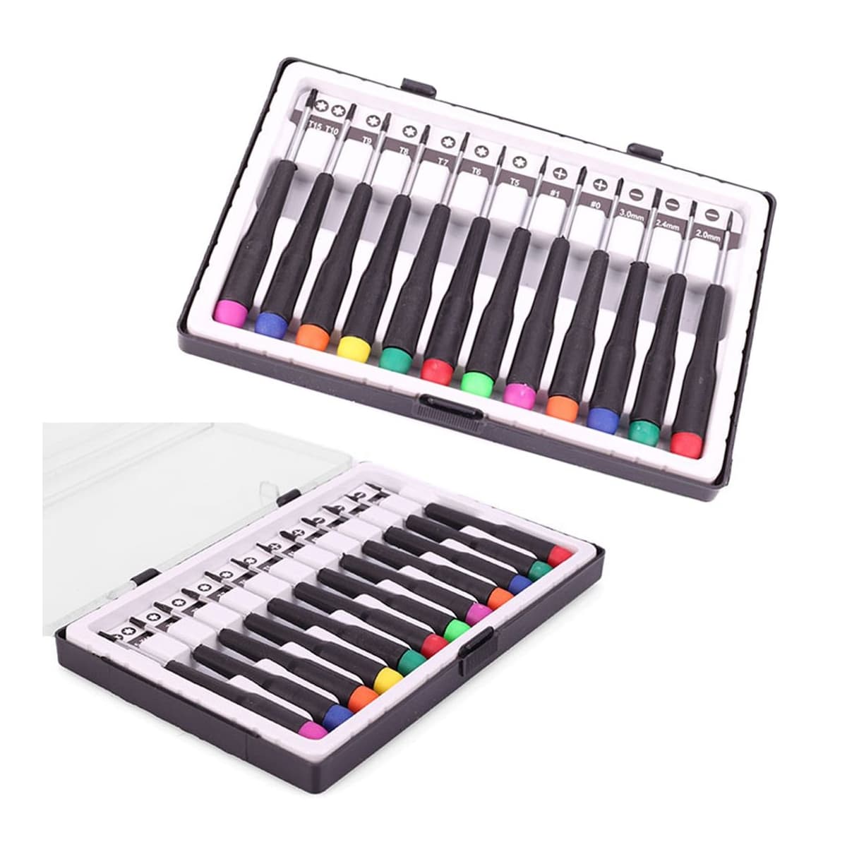 Precisionsskruvmejselset, Torx, 12 delar