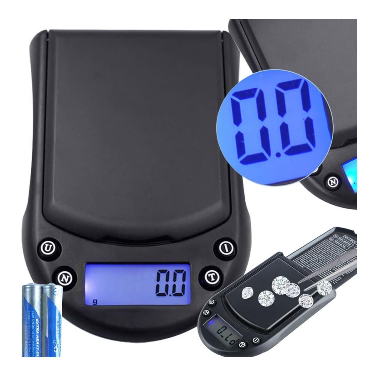 Precisionsvåg, 500 g, 0,1 g noggrannhet