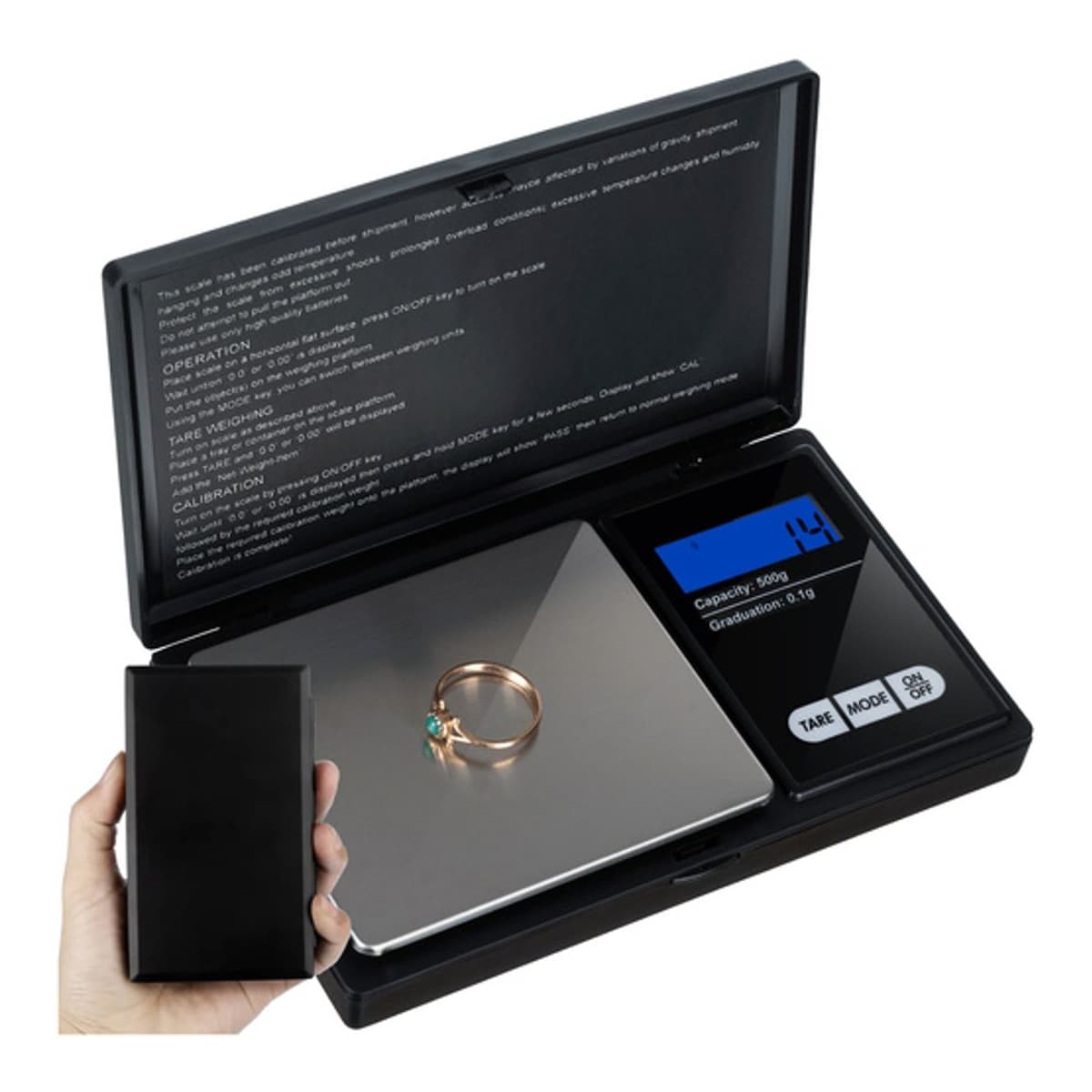 Precisionsvåg, 500g/0,1g