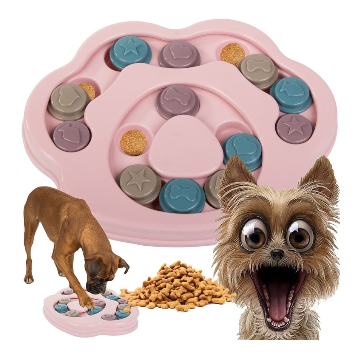 Pussellek för hund med gömda godis, 28x22 cm