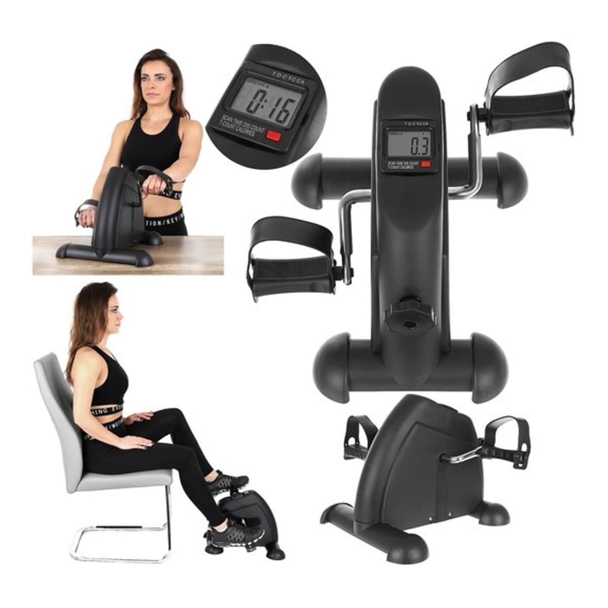 Rehabiliteringscykel 2-i-1 för armar och ben