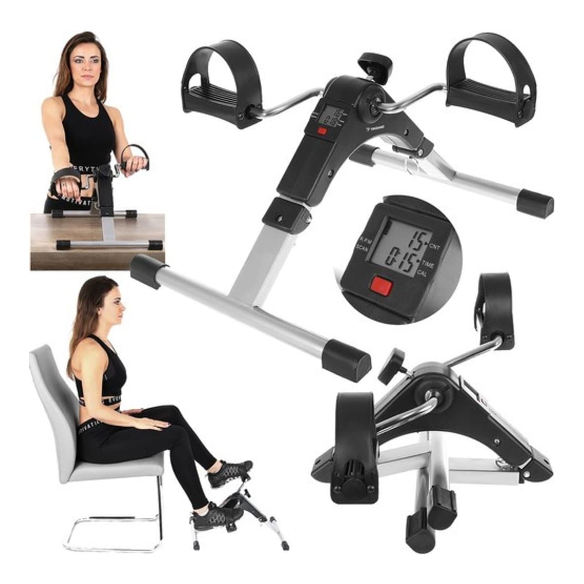 Rehabiliteringsrotor, hopfällbar, LCD-display