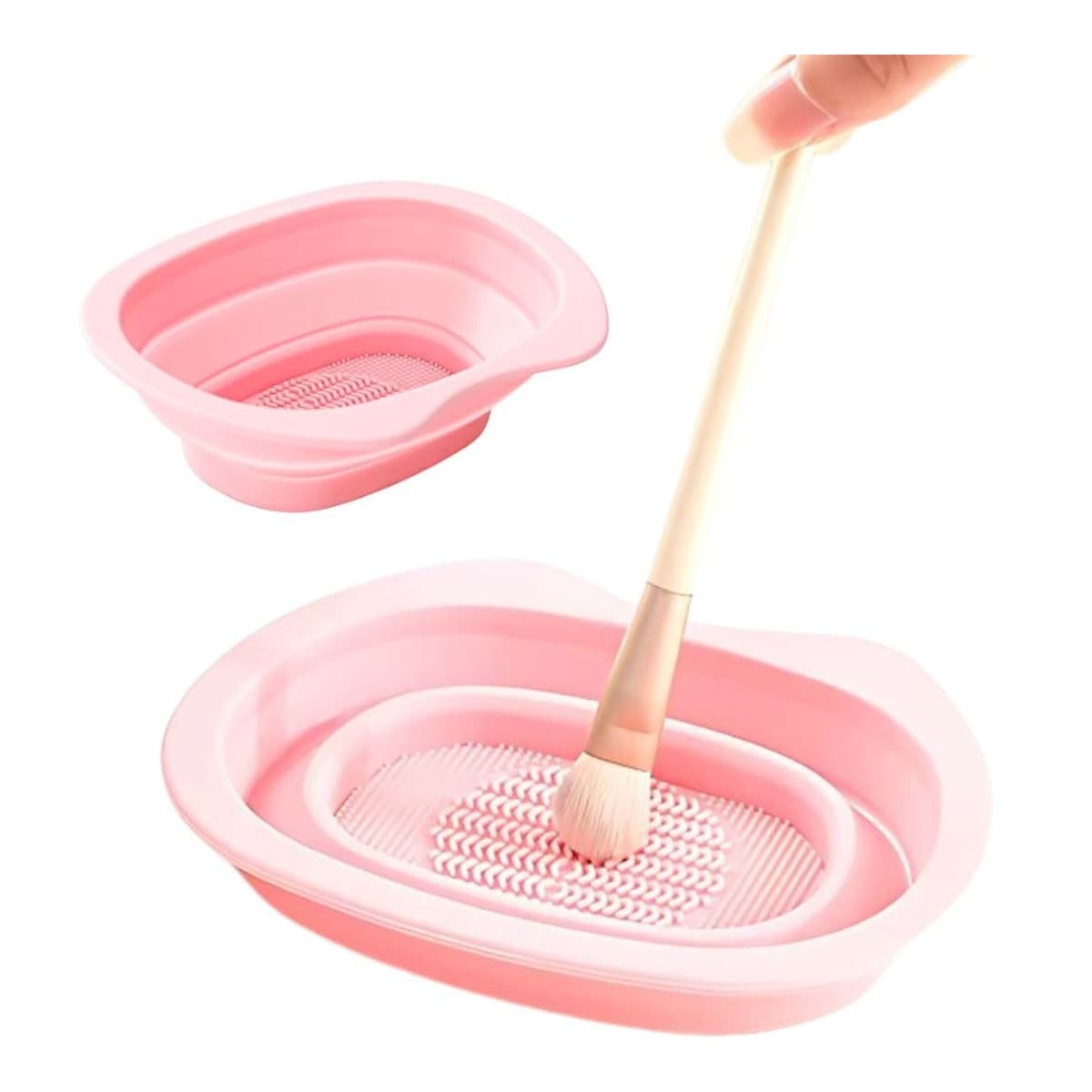 Rengöringsskål för sminkborstar, silikon