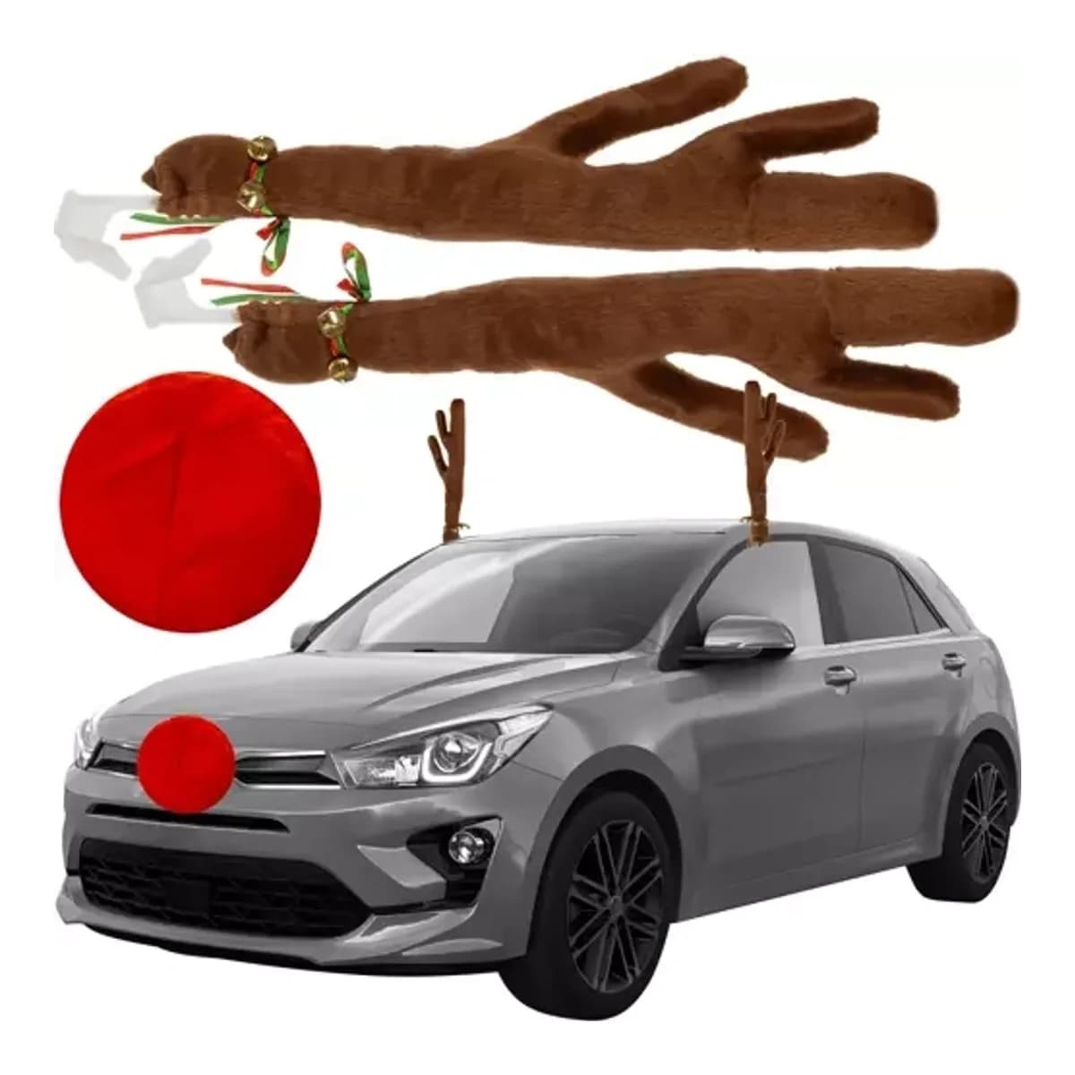 Renhorn och rennäsa för bil, 43 cm