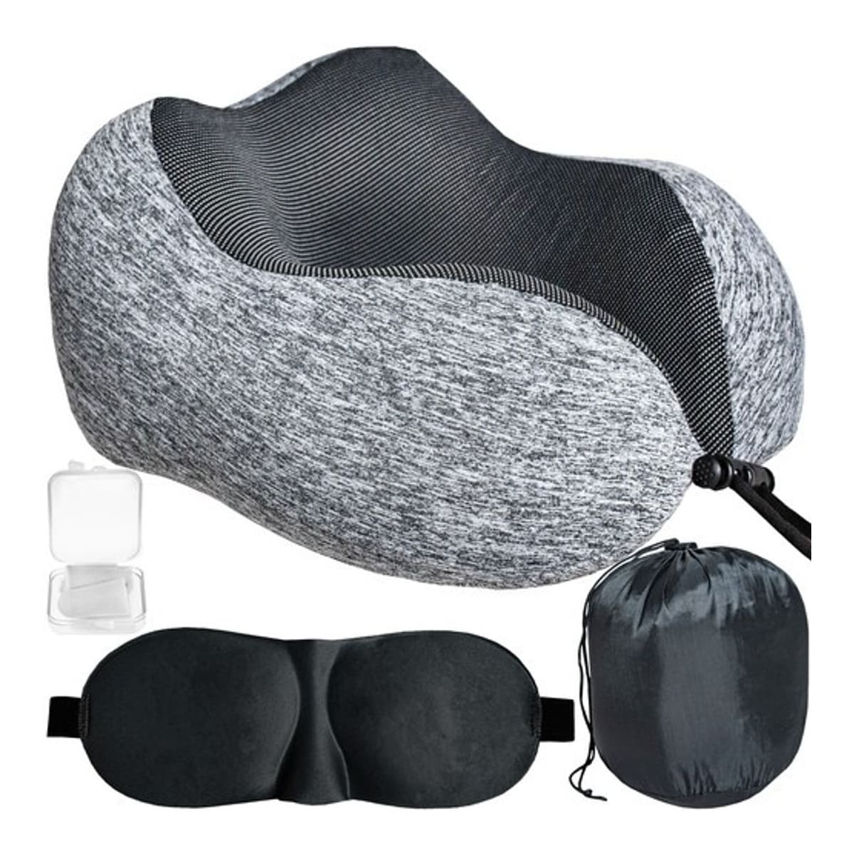 Resenäckstöd med memory foam, 3-delars set