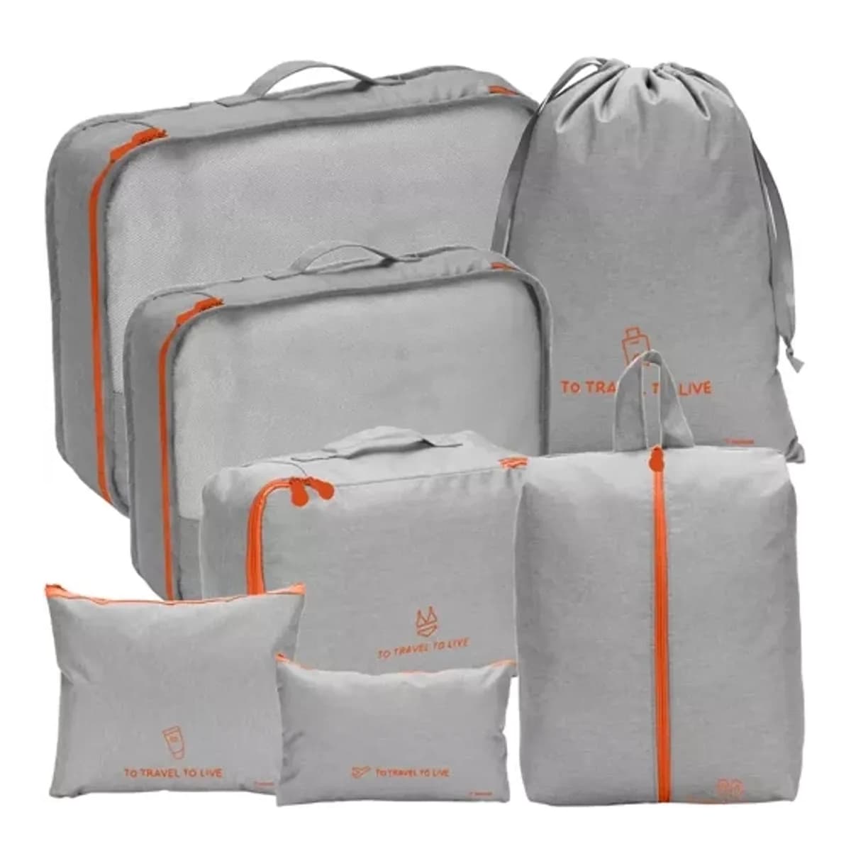 Reseorganizer för resväska, 7 delar