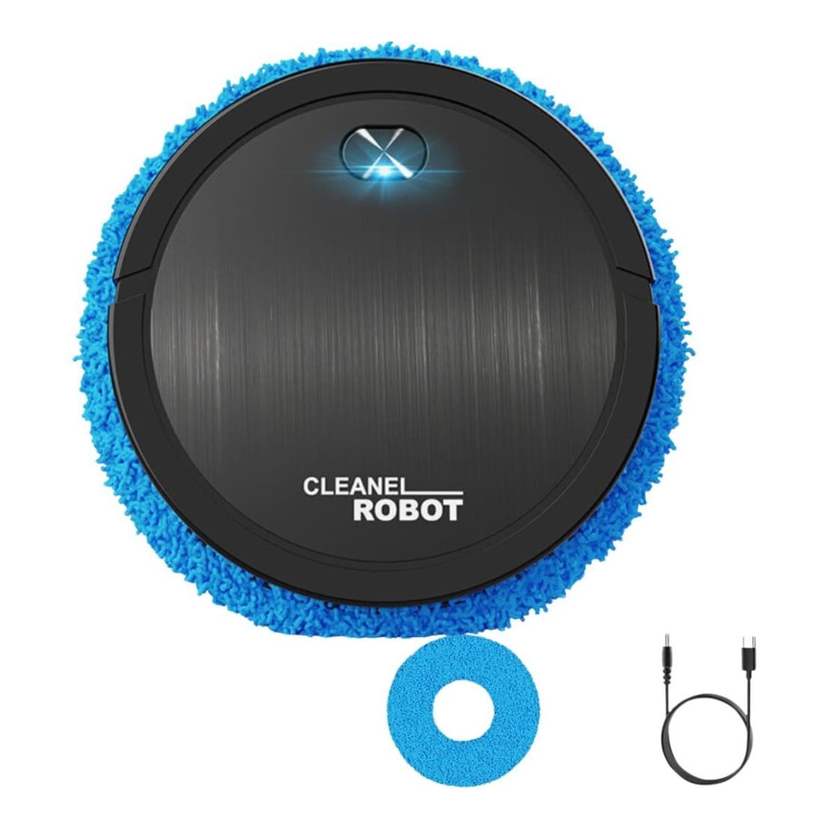 Robotdammsugare, rund, 23 cm diameter